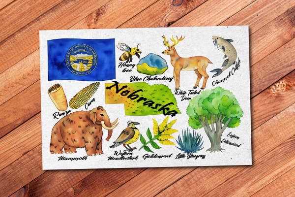 Nebraska State Postcard