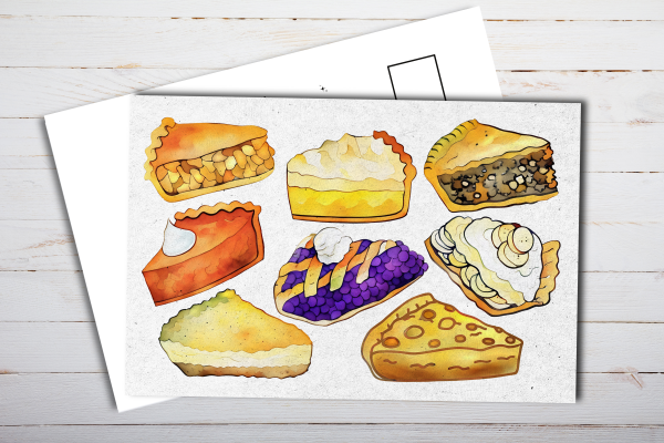 Pie Postcard