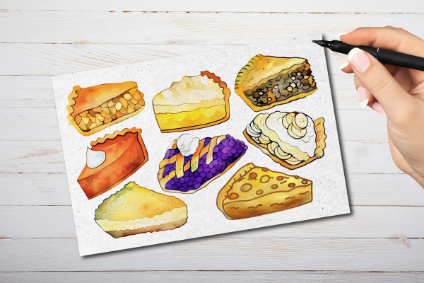Pie Postcard