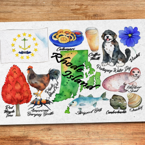 Rhode Island State Postcard