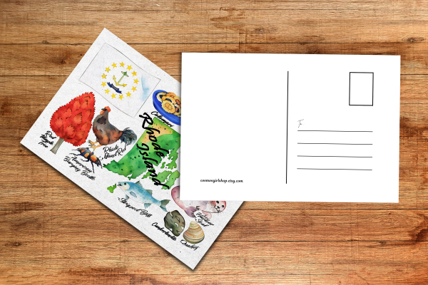 Rhode Island State Postcard