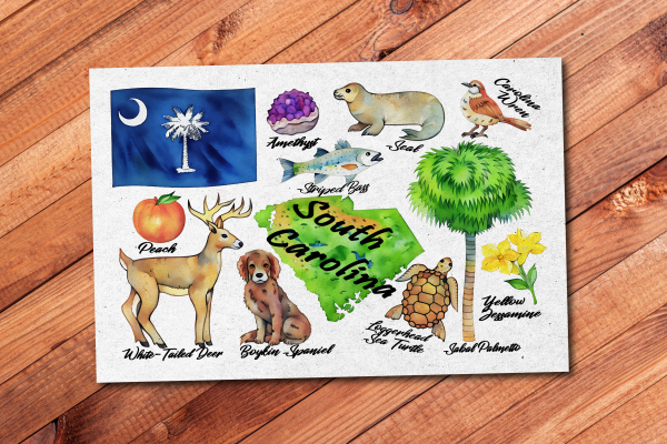 South Carolina State Postcard