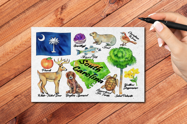 South Carolina State Postcard