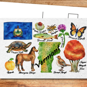 Vermont State Postcard