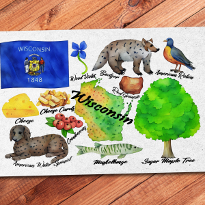 Wisconsin State Postcard