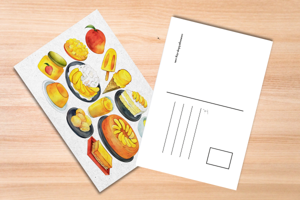 Mango Foods Postcard Watercolor Art - Image 4
