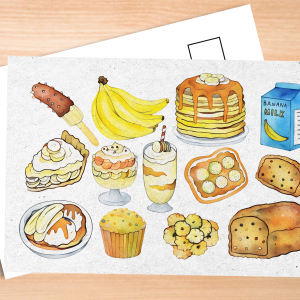 Banana Foods Postcard