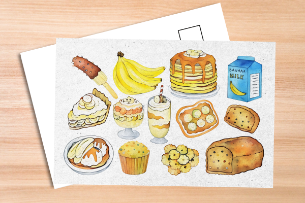 Banana Foods Postcard
