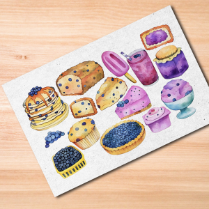 Blueberry Foods Postcard