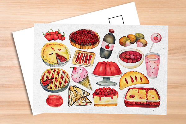Cherry Foods Postcard