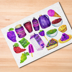 Grape Foods Postcard