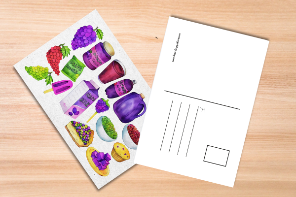 Grape Foods Postcard