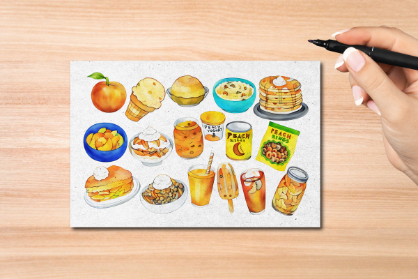 Peach Foods Postcard