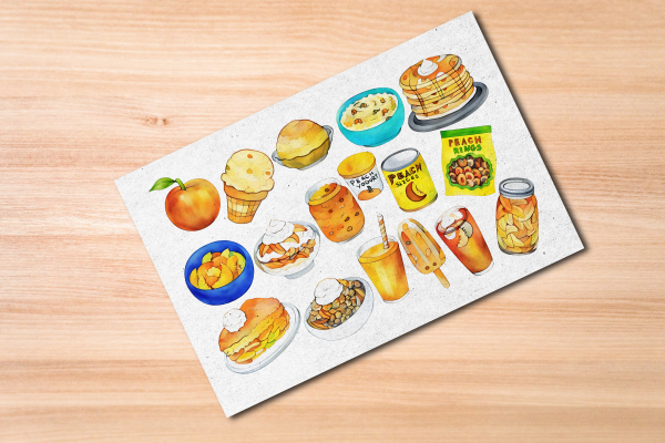 Peach Foods Postcard