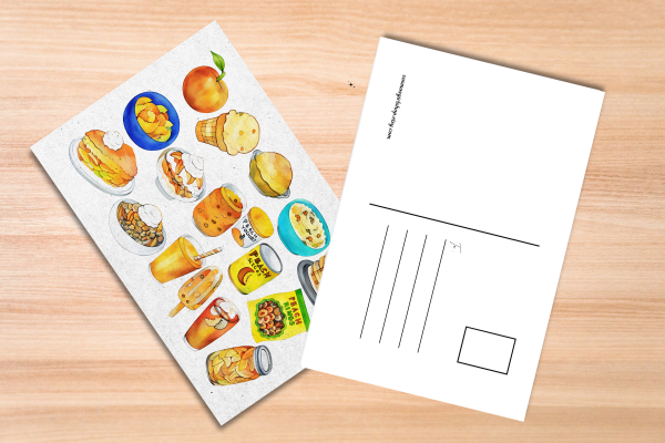 Peach Foods Postcard