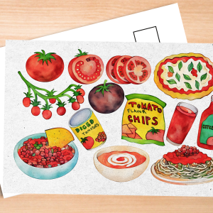 Tomato Foods Postcard