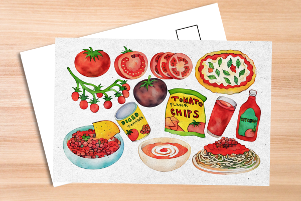 Tomato Foods Postcard