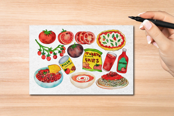 Tomato Foods Postcard