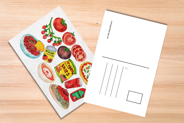 Tomato Foods Postcard