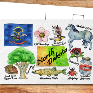 North Dakota State Postcard