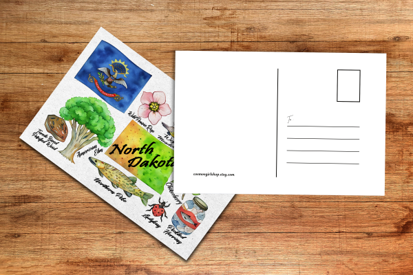 North Dakota State Postcard