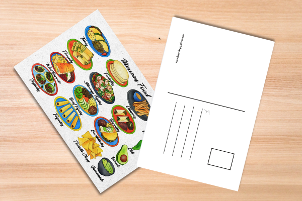 Mexican Food Postcard Watercolor Art - Image 4