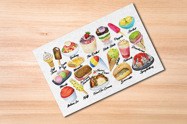 Ice Cream Around The World Postcard