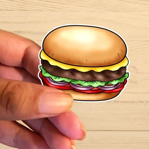 Cheeseburger Vinyl Sticker