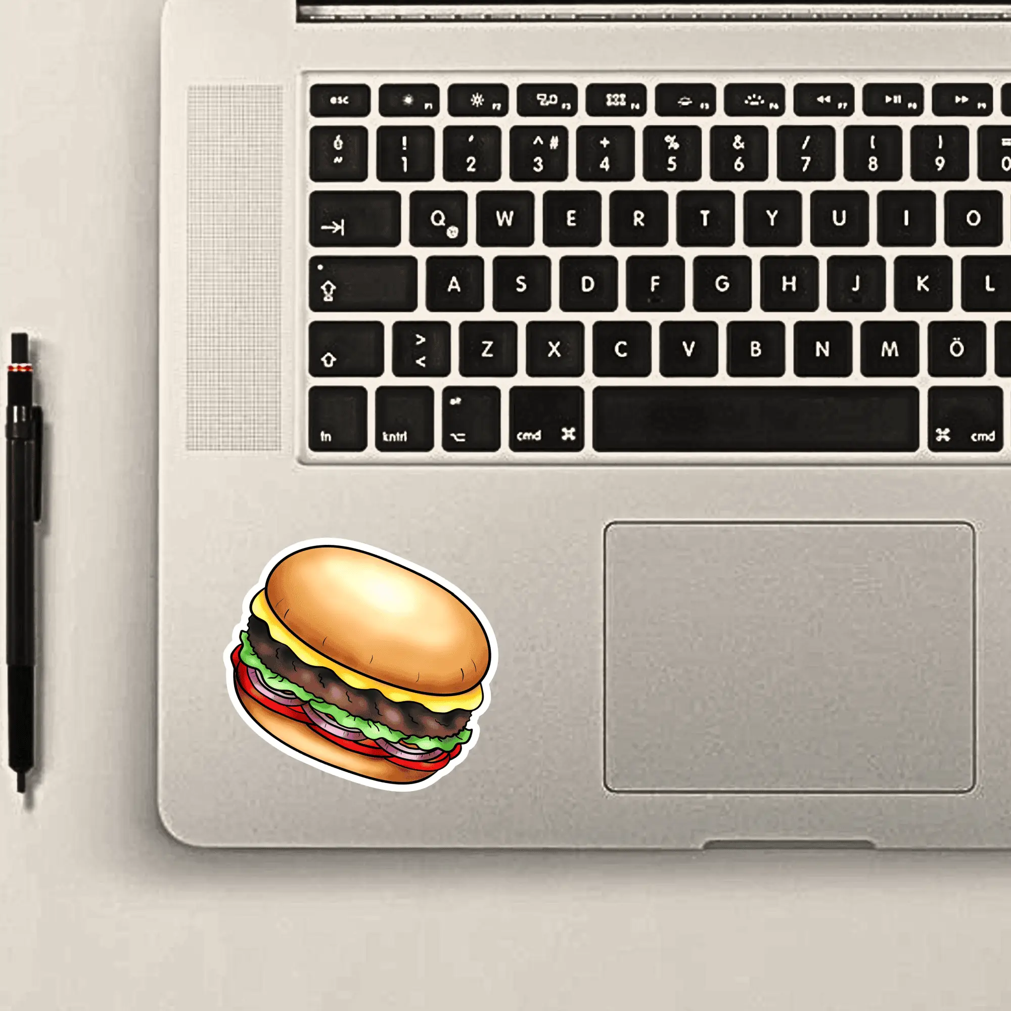 Cheeseburger Vinyl Sticker - Glossy Waterproof Decal - Image 3