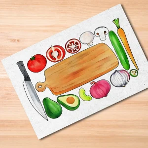 Cutting Board Charcuterie Postcard