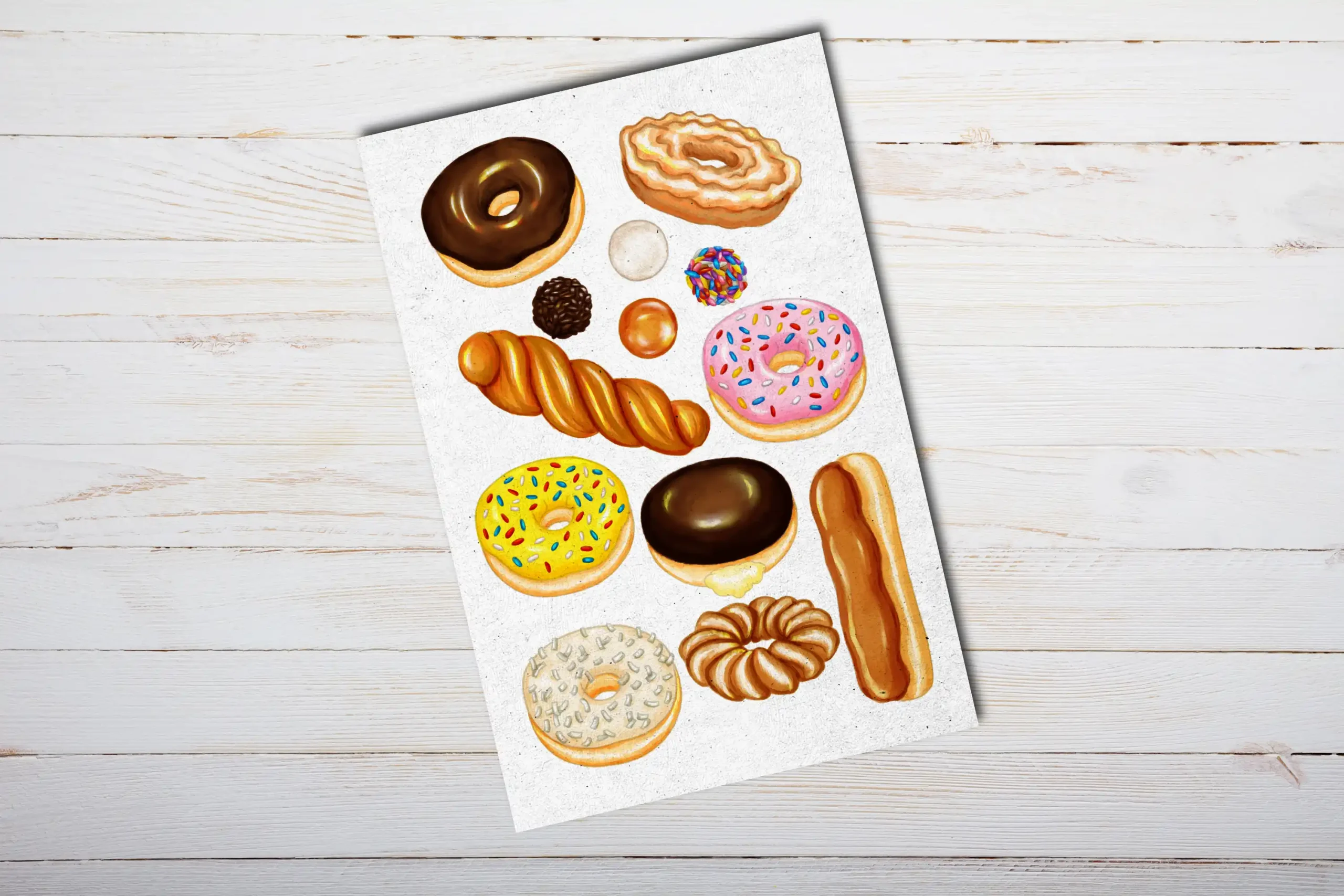 Donuts Postcard