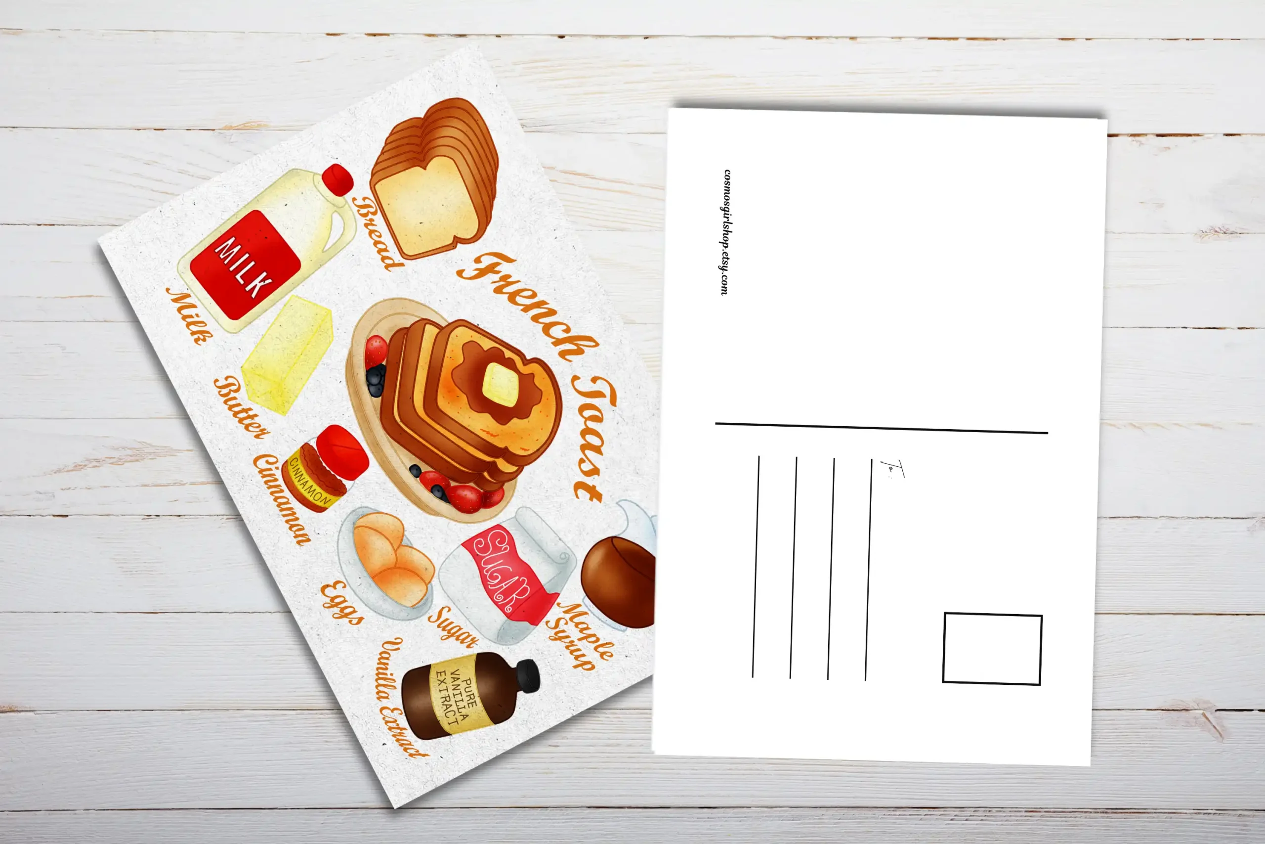 French Toast Recipe Postcard - Image 4
