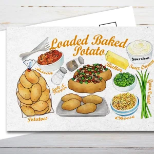 Loaded Baked Potato Recipe Postcard