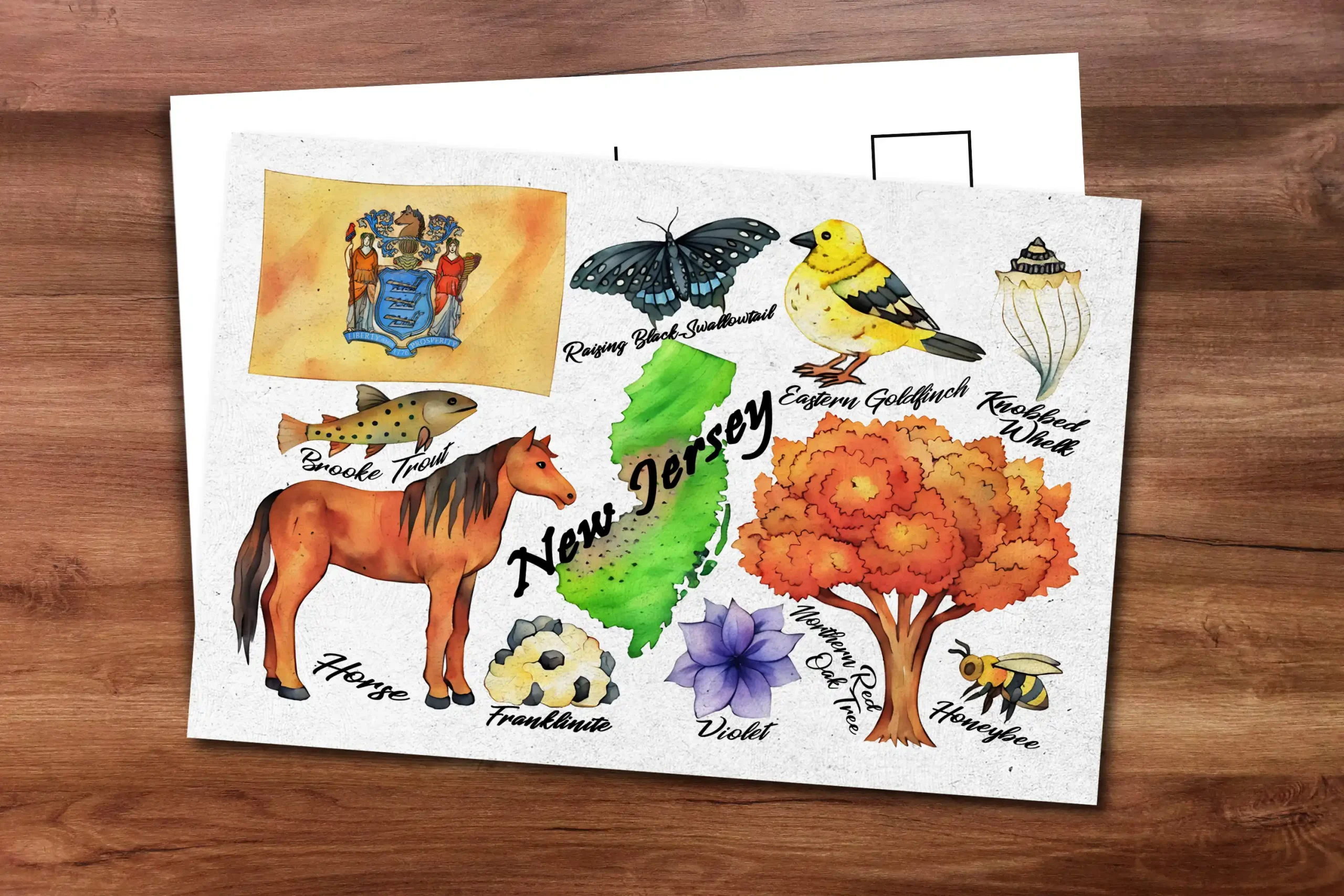 New Jersey State Postcard
