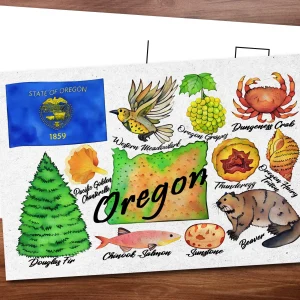 Oregon State Postcard