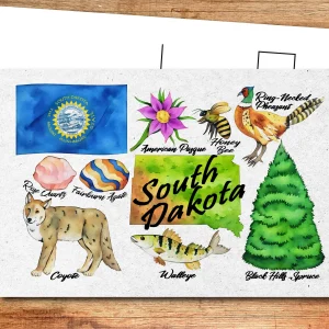 South Dakota State Postcard