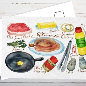 Steak Recipe Postcard