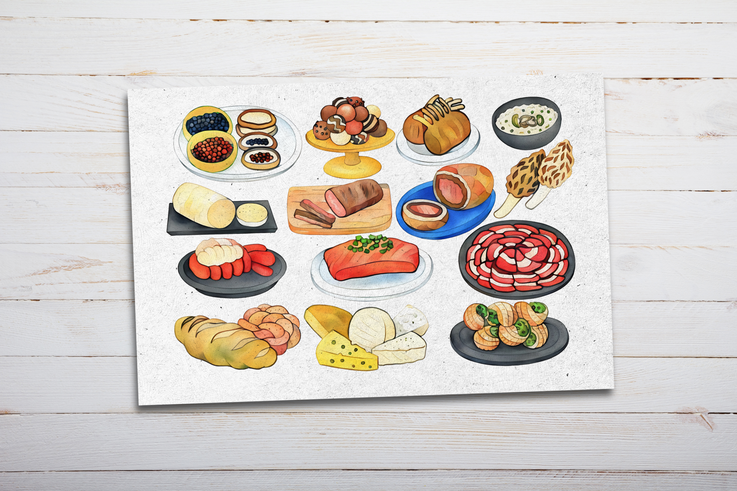 Gourmet Foods Postcard