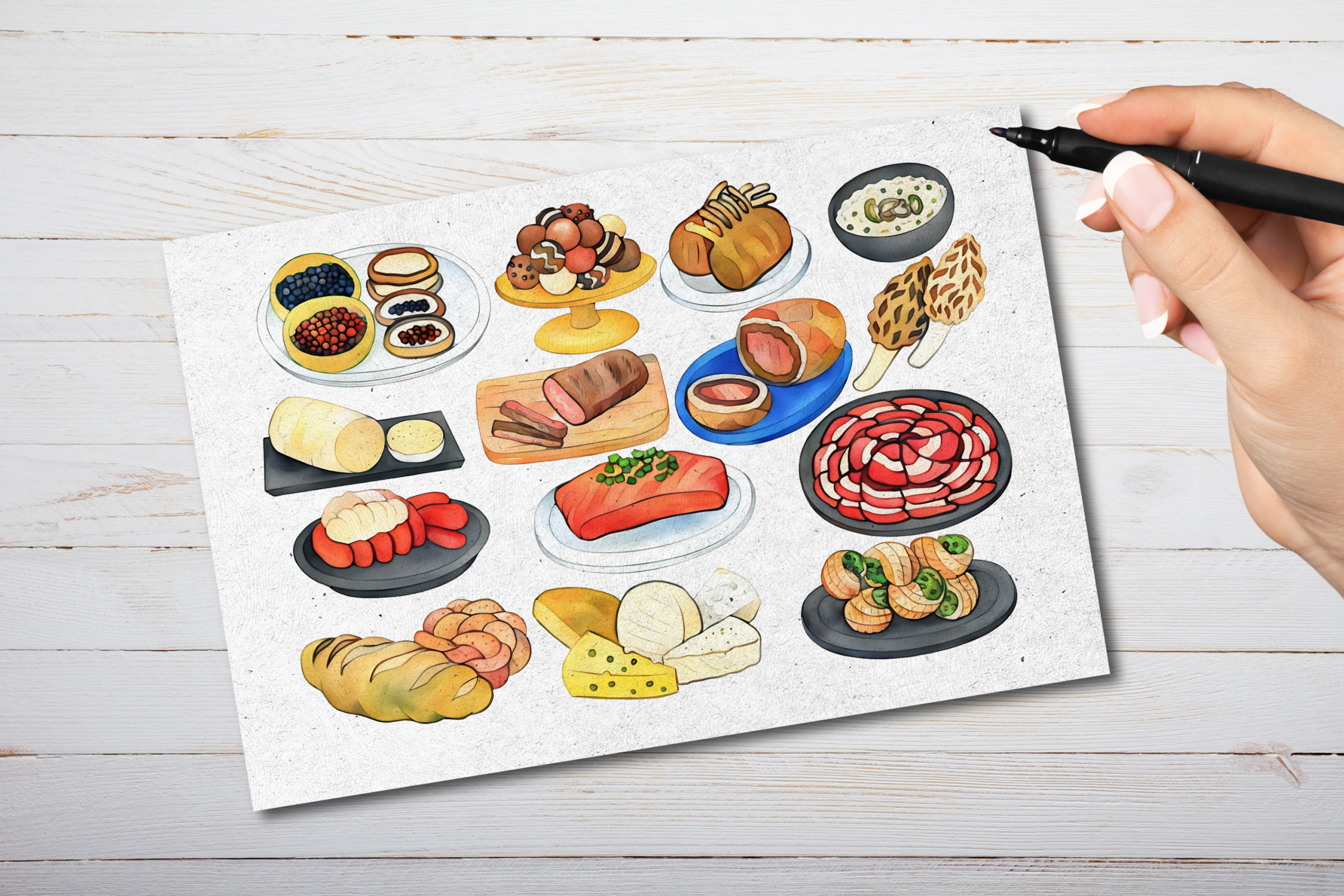 Gourmet Foods Postcard