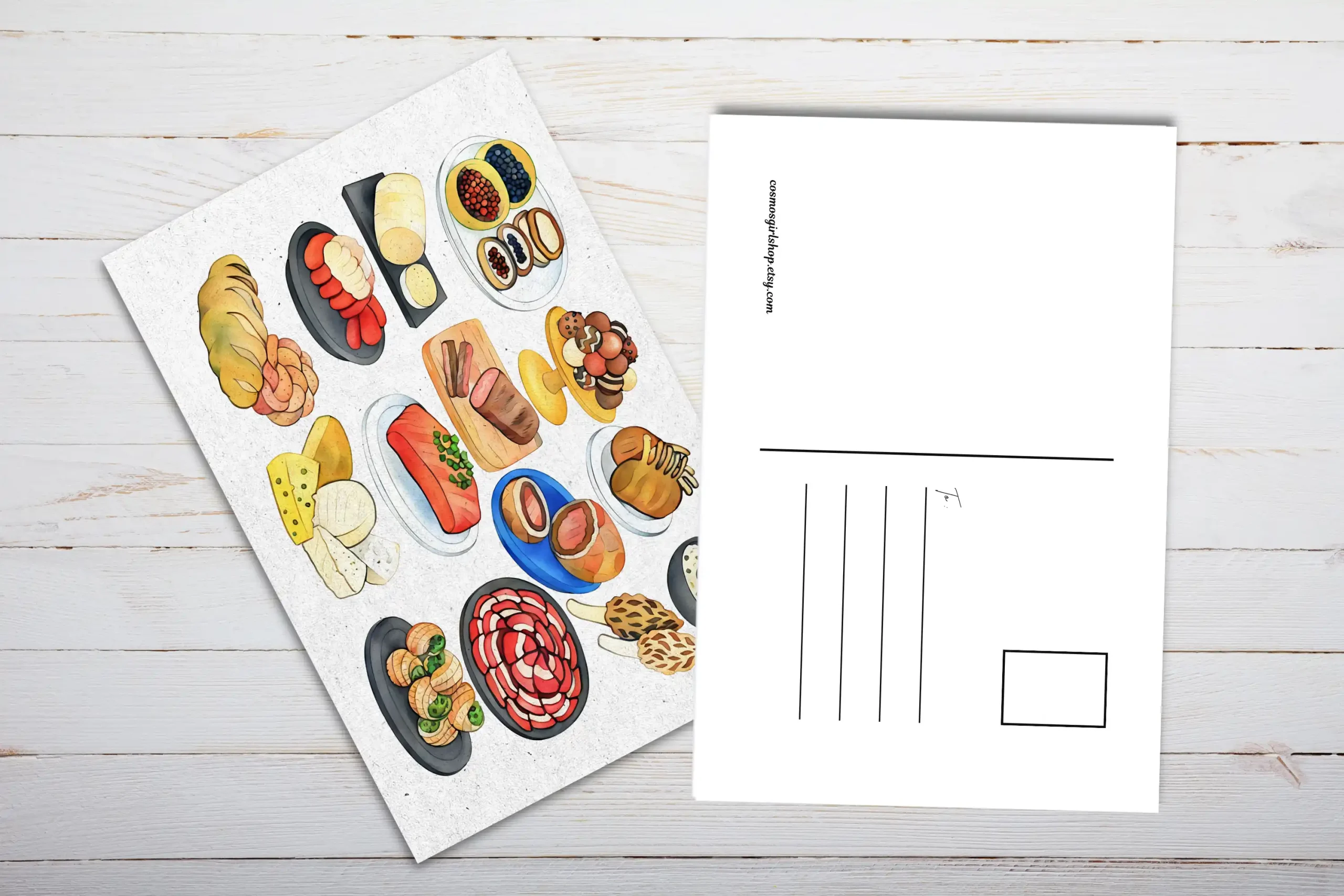Gourmet Foods Postcard