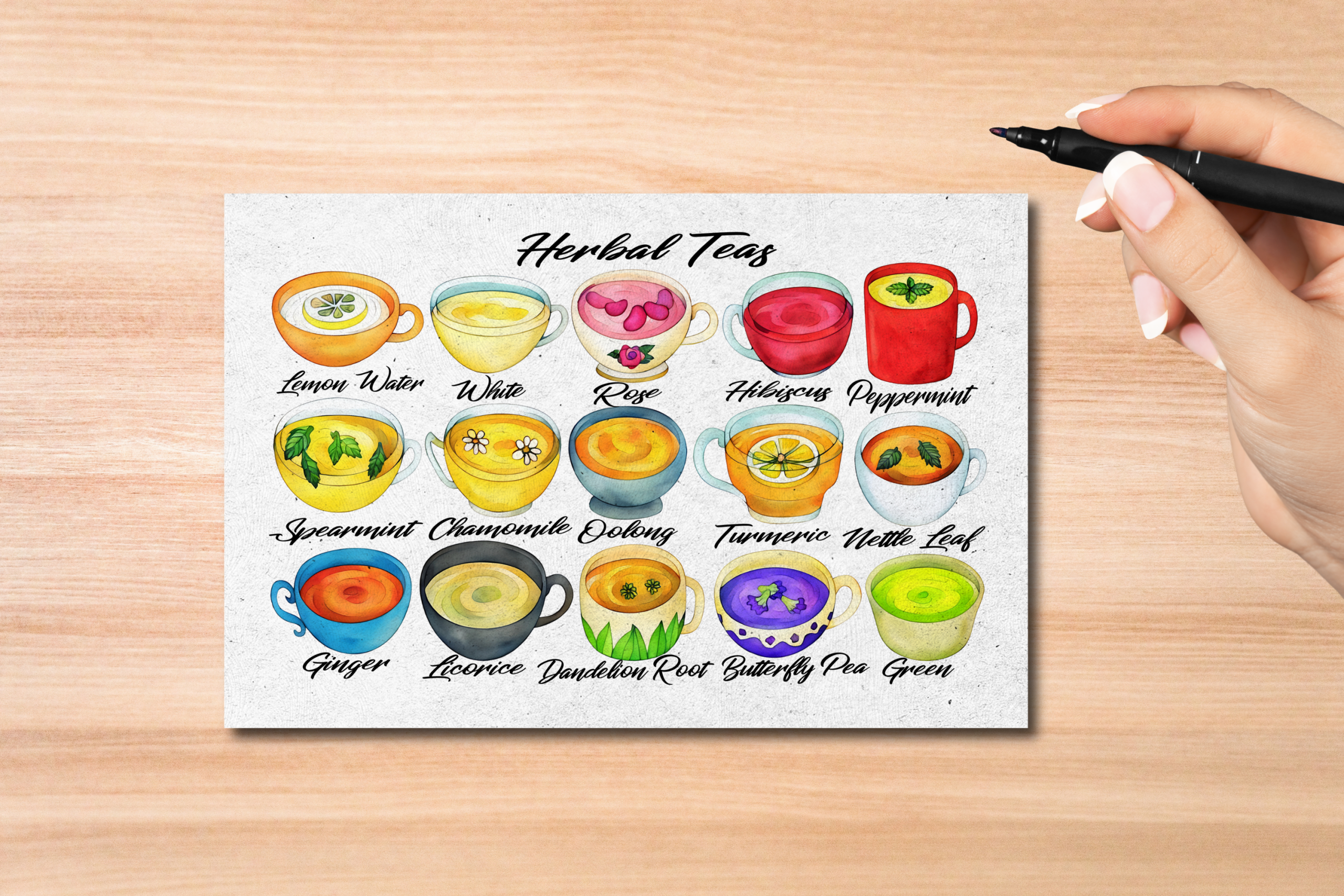 Herbal Teas Postcard