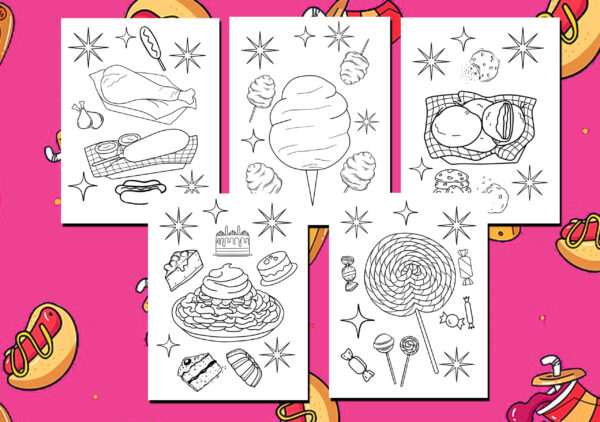 Carnival Food Coloring Pages