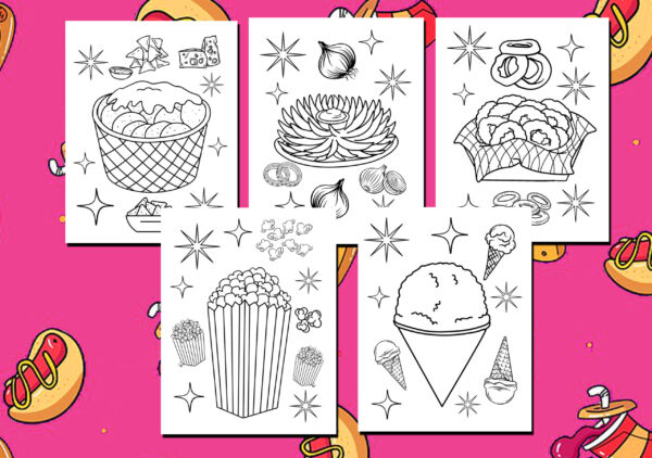 Carnival Food Coloring Pages