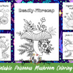 Poisonous Mushroom Coloring Pages